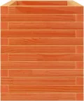 Gecheer Pflanzkübel Wachsbraun 70x40x45,5 cm Massivholz Kiefer Robustes Holzrahmen für Garten Dekoration - Thumbnail 7