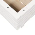 Pflanzkübel Weiß 50x50x26 5 cm Massivholz Kiefer robust und stabil gerader Rahmen viel Platz dekorativ für Garten Dekoration - Thumbnail 8