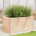 Gecheer Pflanzkübel 90x60x45 5 cm Massivholz Kiefer Robustes Holz Beet für Blumen Pflanzen Gemüse und Kräuter im Garten - Thumbnail 4