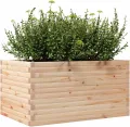Gecheer Pflanzkübel 90x60x45 5 cm Massivholz Kiefer Robustes Holz Beet für Blumen Pflanzen Gemüse und Kräuter im Garten - Thumbnail 5