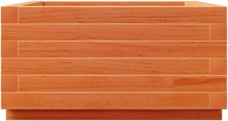 Gecheer Pflanzkübel Wachsbraun 50x50x26 5 cm Massivholz Kiefer großes Volumen für Pflanzen Gemüse und Kräuter im Garten – Bild 7