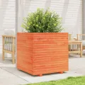 Gecheer Pflanzkübel Wachsbraun Massivholz Kiefer großes Fassungsvermögen dekorative Funktion für Gärten Balkone Terrassen - Thumbnail 2