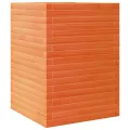 Gecheer Pflanzkübel Wachsbraun 50x50x68 5 cm Massivholz Kiefer dekorativ für Gärten Balkone Terrassen - Thumbnail 2