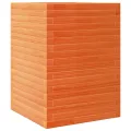 Gecheer Pflanzkübel Wachsbraun 50x50x68 5 cm Massivholz Kiefer dekorativ für Gärten Balkone Terrassen - Thumbnail 7