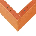Gecheer Pflanzkübel Wachsbraun 50x50x68 5 cm Massivholz Kiefer dekorativ für Gärten Balkone Terrassen - Thumbnail 8
