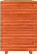 Gecheer Pflanzkübel Wachsbraun 50x50x72 cm Massivholz Kiefer großer Raum für Pflanzen Dekoration für Gärten Balkone Terrassen - Thumbnail 6