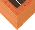Gecheer Pflanzkübel Wachsbraun 50x50x72 cm Massivholz Kiefer großer Raum für Pflanzen Dekoration für Gärten Balkone Terrassen - Thumbnail 8