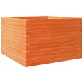 Gecheer Pflanzkübel Wachsbraun, 70x70x45,5 cm, Massivholz Kiefer, robust, viel Platz für Pflanzen, offener Boden - Thumbnail 7