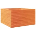Gecheer Pflanzkübel Wachsbraun 80x80x46 cm Massivholz Kiefer Robustes Holzbeet für Garten Dekoration - Thumbnail 7