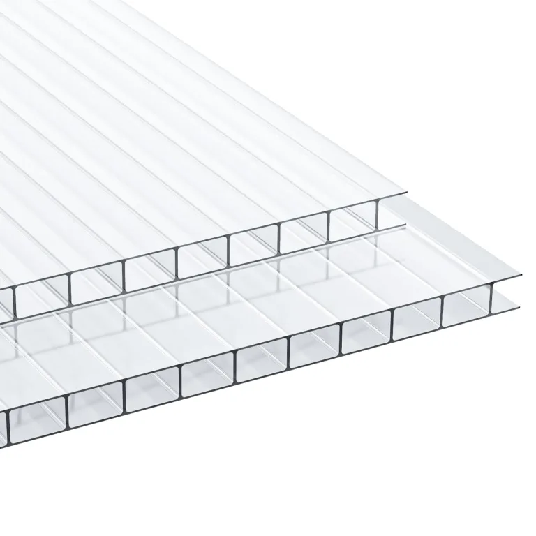 10x Polycarbonat Hohlkammerstegplatten 8mm, 60.5 x 121 cm Zuschneidbarer, Gewächshausplatten UV-beständigen für Gewächshaus Gartenbau Treibhaus Ersatzplatten – Bild 3