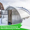10x Polycarbonat Hohlkammerstegplatten 8mm, 60.5 x 121 cm Zuschneidbarer, Gewächshausplatten UV-beständigen für Gewächshaus Gartenbau Treibhaus Ersatzplatten - Thumbnail 5