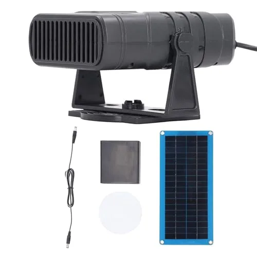 Gewächshausheizung für Solarpanel, Solar Auto elektrische Deining Wärmepumpe, 30 W solarbetriebener Backofen, 43 x 20 cm einfache Installation, Windschutzscheibe Abtauen für Winterfahrzeuge, Haustiere – Bild 9