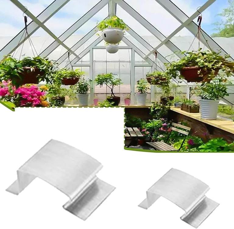 Klammern für Gewächshaus Glas | 25 Stück Federklammern für Gewächshaus aus Glas | Rostfreie Klemmen zur Befestigung von Garten, Außenbereich und Konserven im Gartenbau – Bild 7
