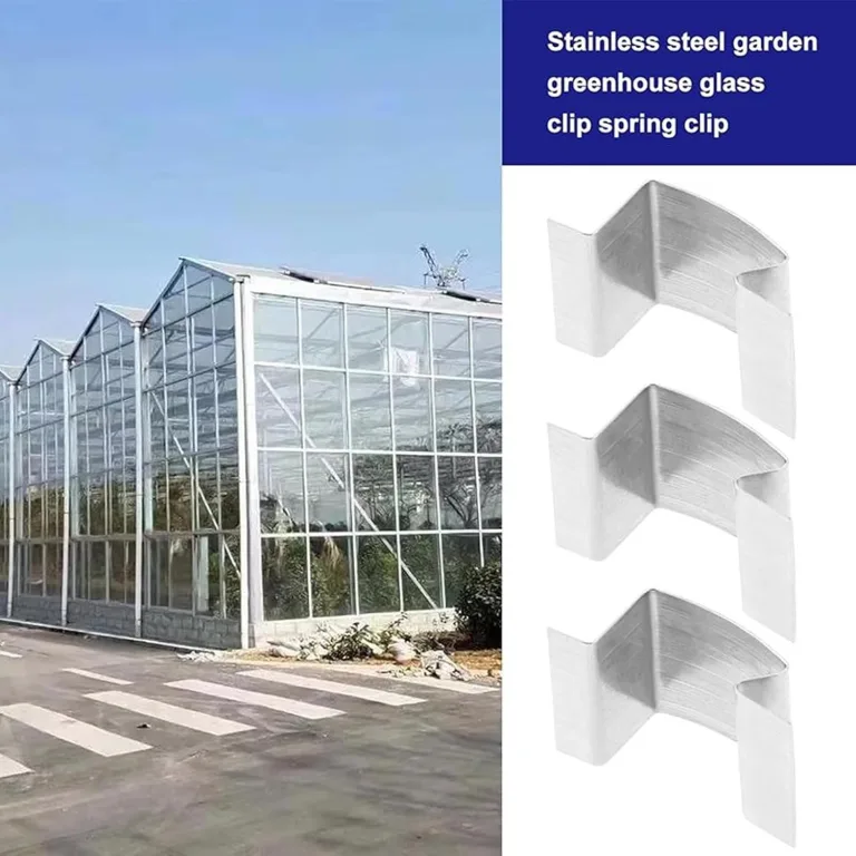 Klammern für Gewächshaus Glas | 25 Stück Federklammern für Gewächshaus aus Glas | Rostfreie Klemmen zur Befestigung von Garten, Außenbereich und Konserven im Gartenbau – Bild 2