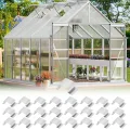 Klammern für Gewächshaus Glas | 25 Stück Federklammern für Gewächshaus aus Glas | Rostfreie Klemmen zur Befestigung von Garten, Außenbereich und Konserven im Gartenbau - Thumbnail 8