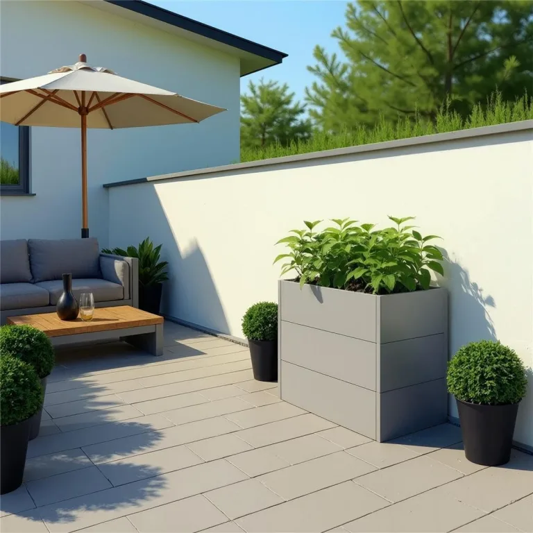 Metzler Hochbeet für den Garten oder Balkon – Stahl in Grau | Witterungsbeständiges Metall-Gartenbeet, Pflanzenbeet, Blumenhochbeet | 100 x 50 x 77 cm – Bild 6