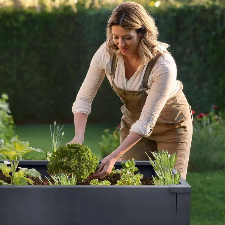 Metzler Hochbeet für den Garten oder Balkon – Stahl in Eisenglimmer | Witterungsbeständiges Metall-Gartenbeet, Pflanzenbeet, Blumenhochbeet | 100 x 50 x 77 cm – Bild 7