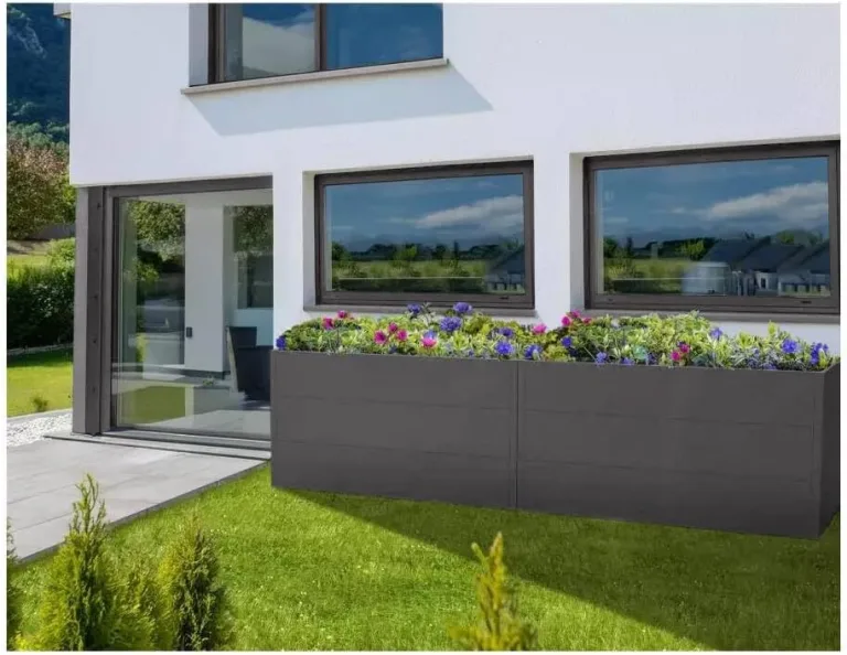 Metzler Hochbeet für den Garten oder Balkon – Stahl in Eisenglimmer | Witterungsbeständiges Metall-Gartenbeet, Pflanzenbeet, Blumenhochbeet | 100 x 50 x 77 cm – Bild 9
