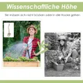 COSTWAY Hochbeet mit Ablage, Pflanzkübel Holz Pflanzkasten Blumenbeet Kräuterbeet Pflanztrog, Pflanzbeet groß Anzuchtbeet im Garten Balkon, 92 x 41 x 81 cm, Natur - Thumbnail 9