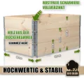 3 Stück Hochbeet für Garten Holz Beet Hochbeete-Kit Palettenrahmen 120x80cm - Thumbnail 2