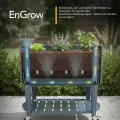 Permasteel Hochbeet mit Beinen, Pflanzkasten mit EnGrow™ TrueSoil™ Technologie für Gemüse, Blumen, Kräuter und Obst, Outdoor Indoor, Lagerregal, Lenkrollen, Grün - Thumbnail 2