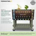 Permasteel Hochbeet mit Beinen, Pflanzkasten mit EnGrow™ TrueSoil™ Technologie für Gemüse, Blumen, Kräuter und Obst, Outdoor Indoor, Lagerregal, Lenkrollen, Grün - Thumbnail 9