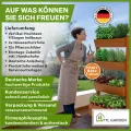 TTL GARDEN Vertikal Hochbeet 4 Etagen Holz 140x85x45cm Hellbraun - Vertikalbeet & Kräuterhochbeet mit 4 Etagen & Folie - Tannenholz wetterfest - Blumenkasten Kräutertreppe für Balkon Garten Terrasse - Thumbnail 8