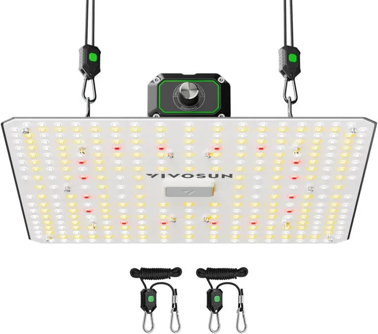 VIVOSUN Grow Lampe100W LED Pflanzenlampe, Vollspektrum Lumalight Lampe mit Hohem PPFD & Dimmfunktion, Intelligente Pflanzenbeleuchtung für Zimmerpflanzen, Growzelt, Gemüse & Blüte