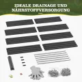 Amopatio Hochbeet Metall 2er-Set, Pflanzkasten Hochbeete für Garten, 240x90x60 cm, Hochbeete-kit für Gemüse Blumen Sukkulenten Kräuter, Blumenbeet & Pflanzentrog, Verzinkter Stahl, Schwarz - Thumbnail 8