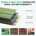 INNO STAGE Verzinktes Hochbeet, Metall, Pflanzkästen für den Außenbereich, für den Anbau von Gemüse, Kräutern, Blumen, Stahlpflanzen, Hochbeet, 122 cm, Olivgrün, 4 Stück - Thumbnail 5