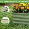 INNO STAGE Verstellbares Hochbeet, 150 x 90 x 30 cm, Pflanzkästen aus Metall für den Außenbereich zum Anbau von Gemüse, Kräutern und Blumen, Hochbeet-Bausatz aus Stahl – Olivgrün, 2er-Pack - Thumbnail 4