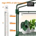 Bstrip Gewächshaus für den Innenbereich, mit Wachstumslichtern, PVC-Zelt mit wasserdichter Bodenmatte, Luftstromfenstern und Reißverschlusstür, 4 Wachstumslichter für Samen, beginnend mit Timer, 4 - Thumbnail 5