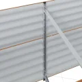 vidaXL Hochbeet Braun 320 x 80 x 81 cm Stahl, Garten- und Terrassenpflanzentopf aus Stahl, langlebig, modern, für Blumen und Pflanzen, minimalistisches Design - Thumbnail 8