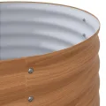 vidaXL Hochbeet Braun 320 x 80 x 81 cm Stahl, Garten- und Terrassenpflanzentopf aus Stahl, langlebig, modern, für Blumen und Pflanzen, minimalistisches Design - Thumbnail 9