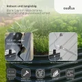 Hochbeet Garten Balkon optionaler Gewächshausaufsatz | stahlverzinktes & pulverbeschichtetes 0,6mm Metall anthrazit - Edelstahlschrauben (400L Set - Hochbeet + Gewächshausaufsatz) - Thumbnail 6