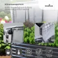 Hochbeet Garten Balkon optionaler Gewächshausaufsatz | stahlverzinktes & pulverbeschichtetes 0,6mm Metall anthrazit - Edelstahlschrauben (400L Set - Hochbeet + Gewächshausaufsatz) - Thumbnail 7