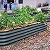 Hochbeet Garten Balkon optionaler Gewächshausaufsatz | stahlverzinktes & pulverbeschichtetes 0,6mm Metall anthrazit - Edelstahlschrauben (400L Set - Hochbeet + Gewächshausaufsatz) - Thumbnail 2