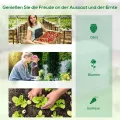Outsunny Foliengewächshaus, 3 x 2 x 1,95 m Treibhaus, Winddichtes Tomatenhaus mit 1 Tür, Tunnel-Gewächshaus für Balkon Garten, PE, Transparent - Thumbnail 6