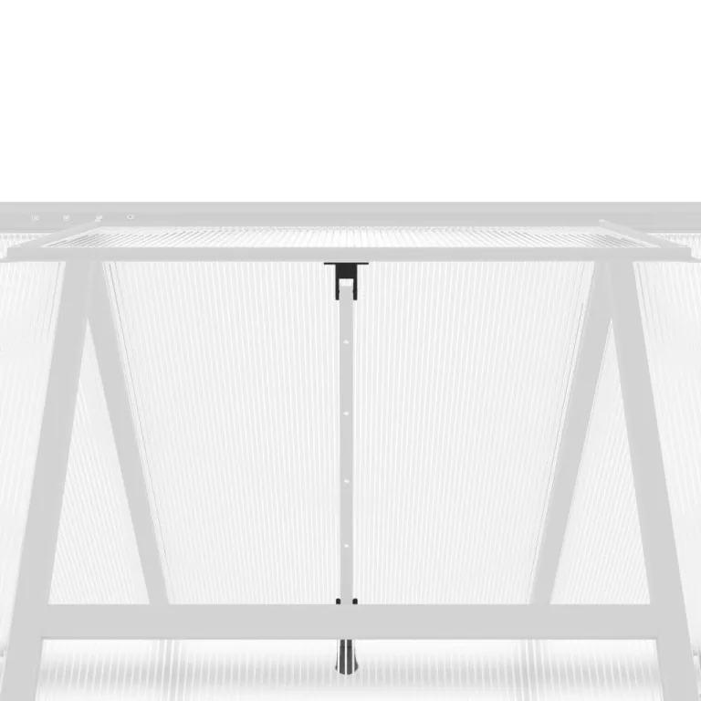 IKAYAA Gewächshaus Aluminium mit Fundament Gewächshaus für den Garten Gartenhaus Winterfest Tomatenhaus Frühbeet und Pflanzenhaus-Silber-224 x 169 x 195 cm – Bild 9