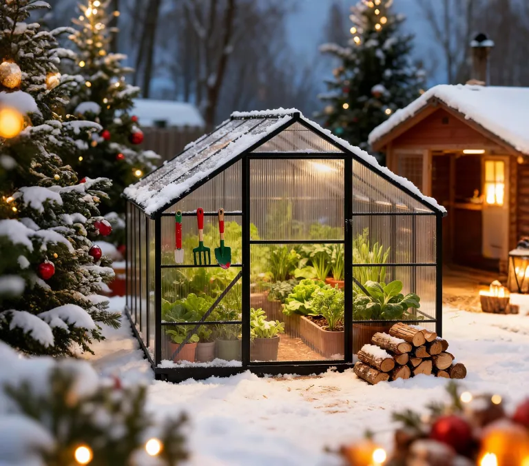 Aufun Premium Gewächshaus Aluminium, 5.04m² Gartengewächshäuser mit 6 cm Fundament und 4 mm PC Platte Treibhaus Tomatenhaus Gartenhaus UV beständig Wetterfest für den Garten, 280x180x195 cm – Bild 8
