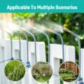 360° Automatisches Garten Bewässerungssystem, Tropfbewässerung mit Präziser Durchflussregelung, Sprinklersystem Kühlsystem für Gewächshaus, Hochbeet, Terrasse, Balkontopfpflanzen (30M) - Thumbnail 5