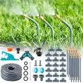 360° Automatisches Garten Bewässerungssystem, Tropfbewässerung mit Präziser Durchflussregelung, Sprinklersystem Kühlsystem für Gewächshaus, Hochbeet, Terrasse, Balkontopfpflanzen (30M) - Thumbnail 1