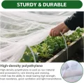 2x5M Gemüsenetz Insektenschutznetz Feinmaschig Insektennetz Vogelschutznetz Garten Gemüsebeet Schutznetz Gartennetz Pflanzennetz für Pflanzen Gemüse Blumen Garten Obstgarten (Weiß) - Thumbnail 4
