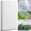 2x5M Gemüsenetz Insektenschutznetz Feinmaschig Insektennetz Vogelschutznetz Garten Gemüsebeet Schutznetz Gartennetz Pflanzennetz für Pflanzen Gemüse Blumen Garten Obstgarten (Weiß) - Thumbnail 1