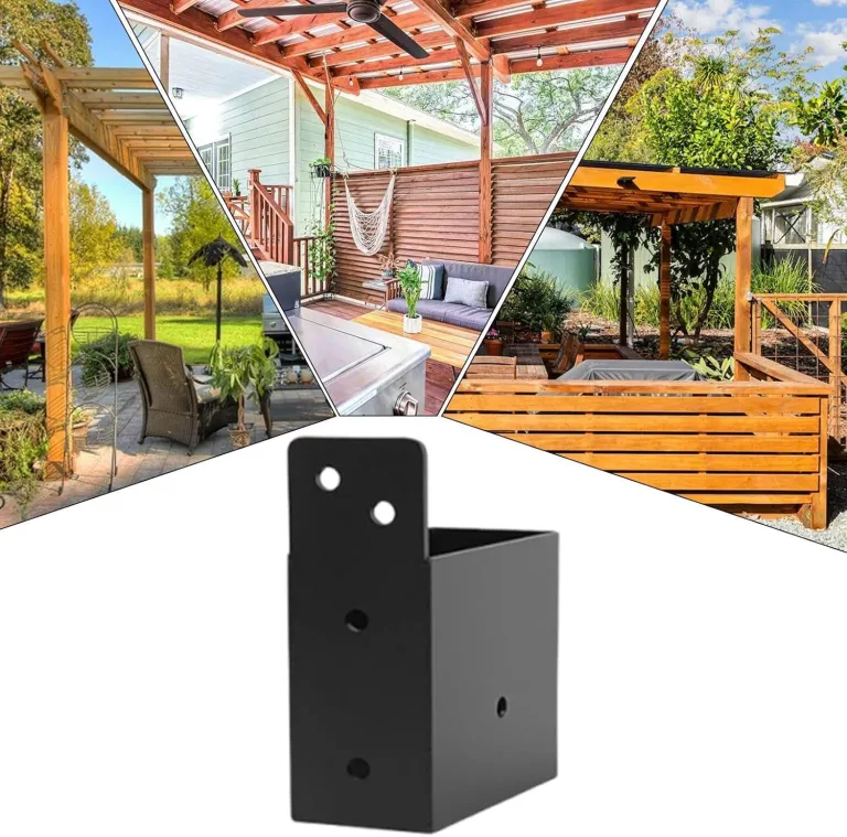 Pfostenträger aus Holz – 4 robuste Deckenerhöhungen | Zubehör für Garten, Garage und Gewächshaus – Bild 5