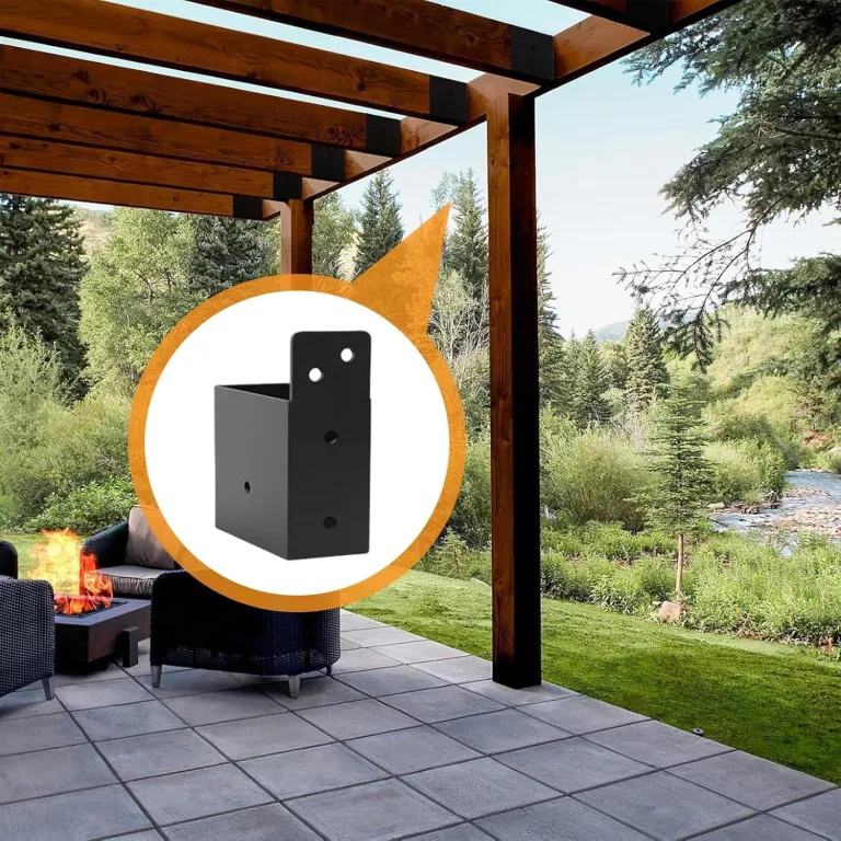 Pfostenträger aus Holz – 4 robuste Deckenerhöhungen | Zubehör für Garten, Garage und Gewächshaus – Bild 8