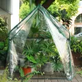 Gardzen Kleines begehbares Gewächshaus, robustes, tragbares Gewächshaus für den Außenbereich, mit stabilem Rahmen und transparenter Abdeckung, schützt Pflanzen vor Kälte, Regen, 91,9 cm (L) x 53,3 (B - Thumbnail 5