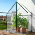 Gardzen Kleines begehbares Gewächshaus, robustes, tragbares Gewächshaus für den Außenbereich, mit stabilem Rahmen und transparenter Abdeckung, schützt Pflanzen vor Kälte, Regen, 91,9 cm (L) x 53,3 (B - Thumbnail 6