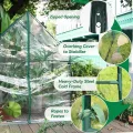 Gardzen Kleines begehbares Gewächshaus, robustes, tragbares Gewächshaus für den Außenbereich, mit stabilem Rahmen und transparenter Abdeckung, schützt Pflanzen vor Kälte, Regen, 91,9 cm (L) x 53,3 (B - Thumbnail 9