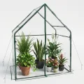 Gardzen Kleines begehbares Gewächshaus, robustes, tragbares Gewächshaus für den Außenbereich, mit stabilem Rahmen und transparenter Abdeckung, schützt Pflanzen vor Kälte, Regen, 91,9 cm (L) x 53,3 (B - Thumbnail 1